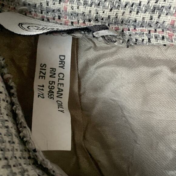 Vintage Gilmor Gray Plaid Skirt Pleated Detail Knee Length Size 11/12 - Picture 11 of 16